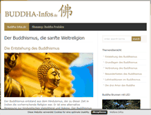 Tablet Screenshot of buddha-infos.de